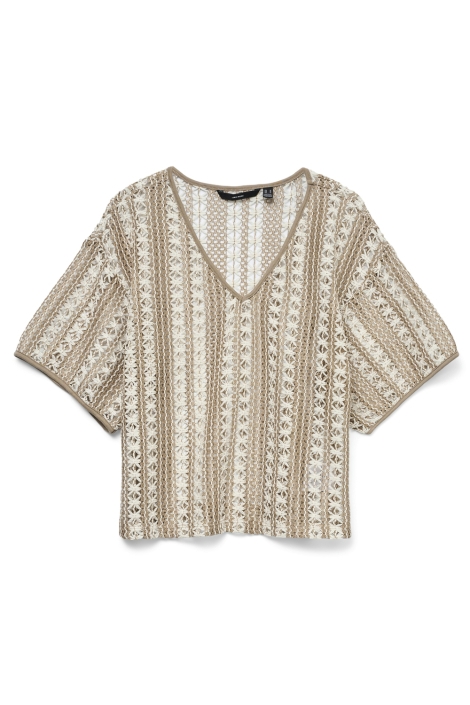 Vero Moda vmohio ss v-neck oversize top jrs g